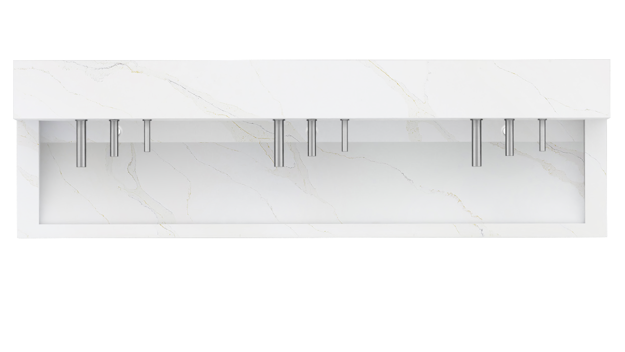 SkyDEK Quartz Trough Sink Module - Futrus® Solid Surface Solutions