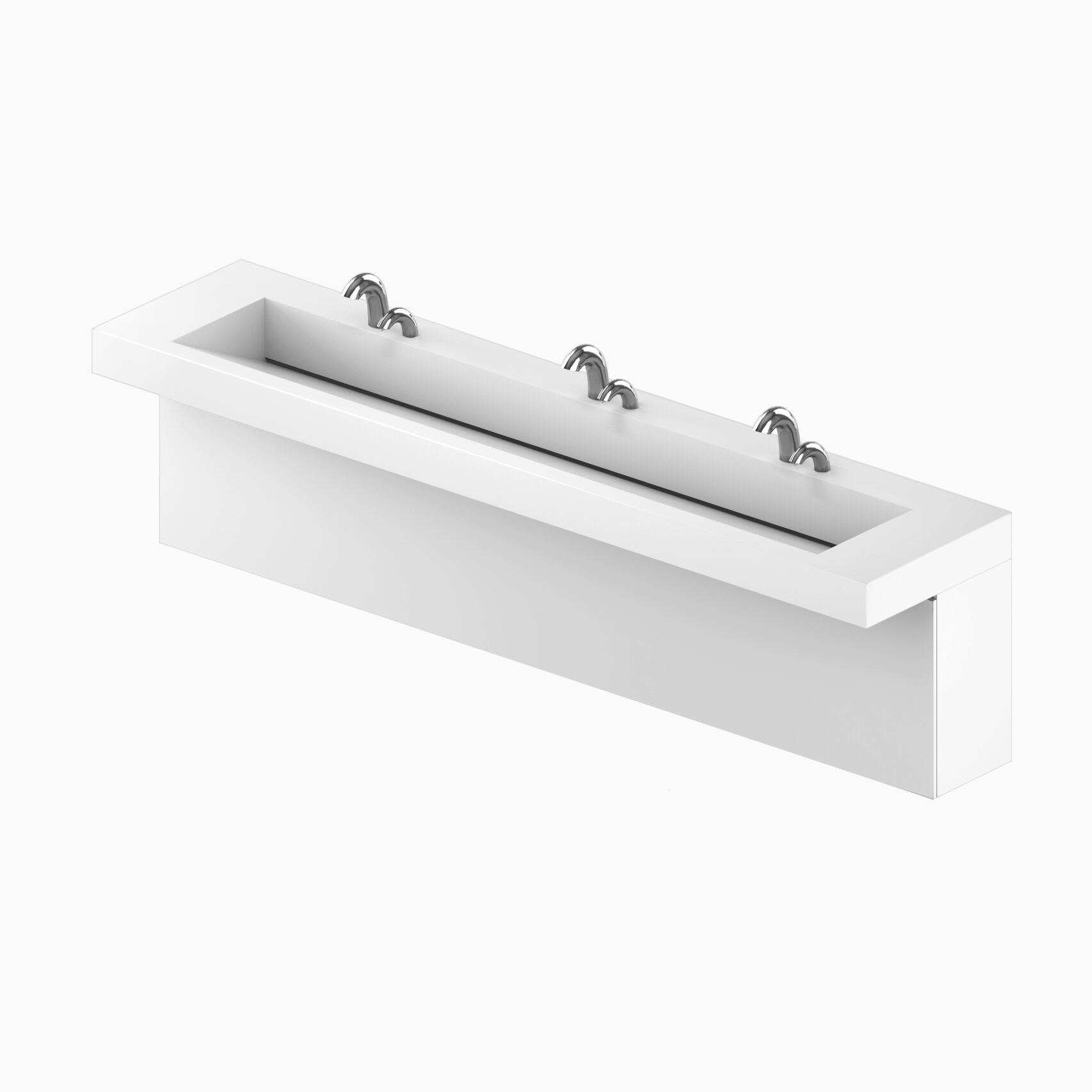 AquaLINE Trough Sink Module - Futrus® Solid Surface Solutions